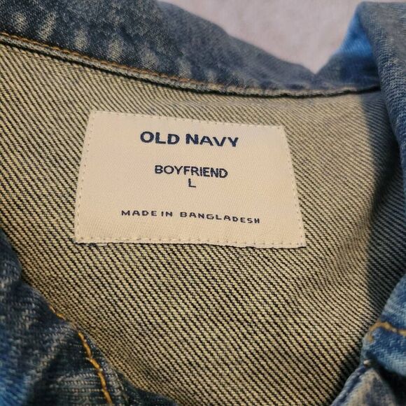 Old Navy Women's Denim Jacket Size Large - Picture 5 of 6
